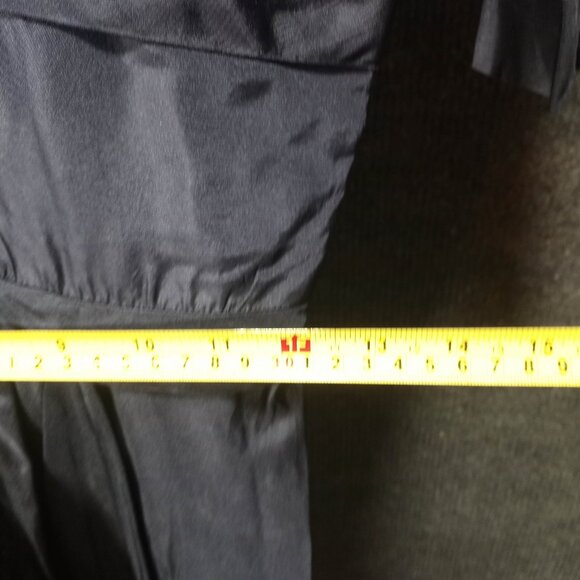 1950's Navy Polished Cotton Bow Circle Dress - Picture 7 of 8